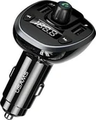 Transmitery FM - USAMS Transmiter FM/Bluetooth czarny (112236) - miniaturka - grafika 1