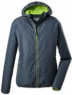 Kurtki i kamizelki sportowe męskie - Killtec Killtec Męska kurtka funkcyjna Trin Mn Jckt A / kurtka przeciwdeszczowa z kapturem, możliwość spakowania niebieski stalowoniebieski XL 36866-000 - miniaturka - grafika 1