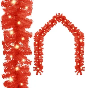 vidaXL Lumarko Girlanda świąteczna z lampkami LED, 5 m, czerwona 329195 - Oświetlenie świąteczne - miniaturka - grafika 2