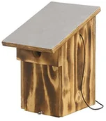 Karmniki dla ptaków - Dehner rozpychacz natura-dzikich ptaków budka dla ptaków z dachem aluminiowym, ok. 28.5 x 14.5 x 18.5 cm, drewno, brązowy, rożne. Port rozmiary otworów, m 4086450 - miniaturka - grafika 1