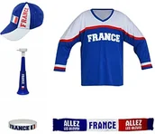 Gadżety dla kibiców - SportTeam Sport TEAM Set  5 sztuki zestaw France knajpie hokej na lodzie FVSADA-FR004 - miniaturka - grafika 1