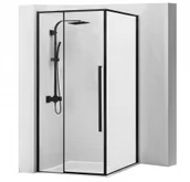 Kabiny prysznicowe - Rea SOLAR BLACK MAT 90x90 REA-K6412 - miniaturka - grafika 1