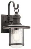 Lampy ogrodowe - Kichler Elewacyjna LAMPA ścienna RIVERWOOD KL/RIVERWOOD2/L Elstead zewnętrzna OPRAWA na taras vintage IP44 wyblakły cynk KL/RIVERWOOD2/L - miniaturka - grafika 1