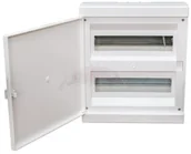 Rozdzielnie elektryczne - Sabaj System Plastikowa Rozdzielnica natynkowa modułowa 13 modułów IP33 310x213x105 Biały na zatrzask ALFA 13 BD - miniaturka - grafika 1