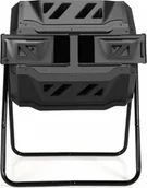 Kompostowniki - Costway Obrotowy pojemnik na kompost z podwójną komorą GT3716BK - miniaturka - grafika 1