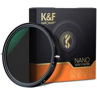 Filtry fotograficzne - KF Concept Filtr VND-CPL szary regulowany z polaryzacją K&F Concept (1-5stop) 72mm KF01.1141 - miniaturka - grafika 1