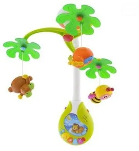 Euro Baby ZABAWKI Zabawka karuzela dżungla EBZ818 - Karuzele dla niemowląt - miniaturka - grafika 5