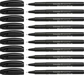 Cienkopisy - Schneider Topliner 967 cienkopisy (grubość kreski 0,4 mm) 10 sztuk czarne 9671 - miniaturka - grafika 1