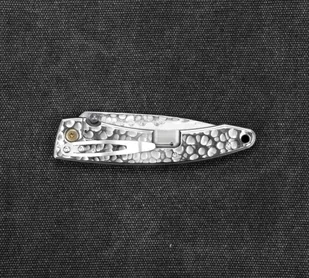 Mcusta Zanmai Nóż składany Forge Młotkowany Damascus MC-0114D - Noże - miniaturka - grafika 4