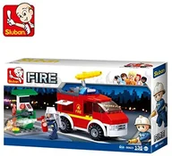 Zabawki konstrukcyjne - SLUBAN seria Building Blocks Fire Rapid interwencji Vehicle [M38-B0623] - miniaturka - grafika 1