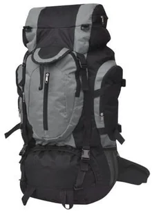 vidaXL vidaXL Plecak turystyczny XXL 75 L czarno-szary - Plecaki - miniaturka - grafika 6