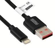Kable USB - mumbi Black Line Kevlar kabel USB A na wtyk Lightning kabel do transmisji danych Kabel do ładowania USB Sync kabel 1,5 m 25385 - miniaturka - grafika 1