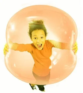 Pozostali Bańkopiłka Super Elastyczna Wubble z Pompką Pomarańczowa 72063 72060 D15a*C3c*C5c*C6d*B4C*A15A*b7c*b9a - Bańki mydlane - miniaturka - grafika 6