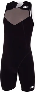 ZEROD strój triathlonowy ELITE TRISUIT czarno-szary - Bielizna sportowa męska - miniaturka - grafika 2