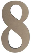 Numery na dom - Cyfra /8/ 5CM PLATYNA PVC - miniaturka - grafika 1