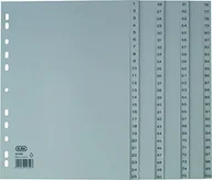Artykuły biurowe - Elba 100204663 Skorowidz A4, 1  100, PP z okładką, na której można pisać stronę tytułową, 5 sztuki, szary 100204663 - miniaturka - grafika 1