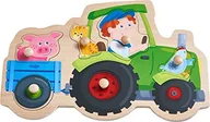 Puzzle - Haba 305550 - puzzle chwytające zabawne jazda ciągnikiem, puzzle chwytowe od 1 roku życia 305550 - miniaturka - grafika 1