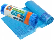 Worki na śmieci - Worki Na Śmieci Z Taśmą 60L 10 Szt Brązowe - miniaturka - grafika 1