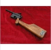 Repliki - broń - Denix REPLIKA PISTOLETU MAUSER C-96 Z DREWNIANĄ KOLBĄ 1025 - miniaturka - grafika 1