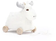 Zabawki interaktywne dla dzieci - Kids Concept Edvin Łoś do Ciągnięcia White - miniaturka - grafika 1