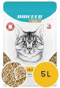 BIOFEED ZOO Żwirek dla kota BIOFEED ZOO Naturalny 5L - Żwirek dla kotów - miniaturka - grafika 2