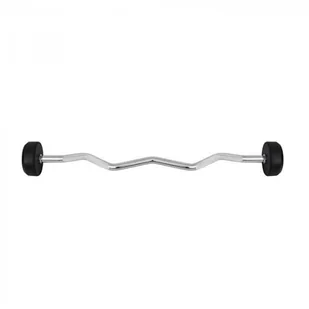 HMS Sztanga Gryf Stały Łamany Gumowany Hms GSL-15 15kg - Sztangi - miniaturka - grafika 3