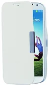 Etui i futerały do telefonów - Phonix S9500BCW ekologiczna skóra etui książkowe do Samsung i9500 Galaxy S4 białe S9500BCW - miniaturka - grafika 1