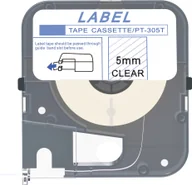 Taśmy do drukarek barwiące - Max LM-305T, 5mm x 8m, przezroczysta taśma zamiennik - miniaturka - grafika 1