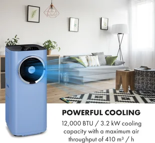 Klarstein Kraftwerk Smart 12K, klimatyzator 3 w 1, 12 000 BTU, sterowanie przy użyciu aplikacji, pilot zdalnego sterowania ACO15-Kraftwerk12KBl - Klimatyzatory - miniaturka - grafika 15