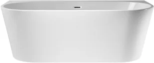 Corsan Wanna przyścienna wolnostojąca E030 Mono 150 cm z wykończeniem czarnym 648875 - Wanny - miniaturka - grafika 6