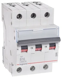 Legrand Wyłącznik nadprądowy S 303 B 16 3P 16 A 6 kA - 403402 - Bezpieczniki elektryczne - miniaturka - grafika 2