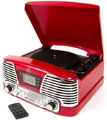 Akcesoria car audio - protelx GPO Retro Memphis urządzenie odtwarzania muzyki: czerwony (Record Player) GPO Memphis Red - miniaturka - grafika 1