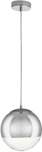 KKS Loftowa lampa wisząca FLASH MP1238-200 szklana kula ball chrom - Lampy sufitowe - miniaturka - grafika 2