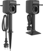 Systemy inteligentnych domów - Woox Woox Podwójne Smart gniazdo R6079 Woox zewnętrzne IP44 Wi-Fi R6079 - miniaturka - grafika 1