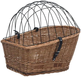 VidaXL Tylny kosz rowerowy z pokrywą, 55x31x36 cm, wiklina 170903 VidaXL - Akcesoria rowerowe - miniaturka - grafika 4