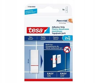 Tesa Plastry montażowe Tesa do płytek i metalu 2kg/9szt. 77760-00002-00 - Taśmy klejące - miniaturka - grafika 2