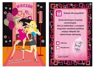 Party Deco Karty z zadaniami na wieczór panieński w domu - 12 sztuk K3-WP - Wieczór panieński i kawalerski - miniaturka - grafika 2