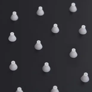 VidaXL Słuchawka prysznicowa ze stali kwadratowa czarny - Słuchawki prysznicowe - miniaturka - grafika 2