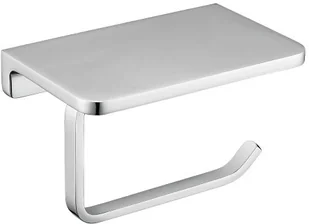 Omnires uchwyt na papier toaletowy z półką na telefon komórkowy chrom UN10525CR w każde miejsce w POLSCE - Stojaki i wieszaki na papier toaletowy - miniaturka - grafika 2