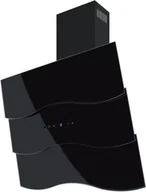 Okapy kuchenne - Toflesz OK-6 Fala 90 Czarny - miniaturka - grafika 1