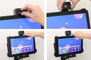 Brodit AB Uchwyt aktywny do instalacji na stałe z blokadą na kluczyk do Samsung Galaxy Tab Active Pro T540/T545/T547/T547U w oryginalnym futerale 736149 - Akcesoria do tabletów i e-booków - miniaturka - grafika 5