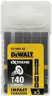 Bity - Dewalt DeWALT bity T40 Extreme Impact Torsion, 5 sztuki, 50 MM, dt7399t-QZ DT7399T-QZ - miniaturka - grafika 1