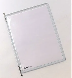 TARIFOLD PANEL PREZENTACYJNY A4 10SZT. OTWARCIE Z GÓRY KOLOR SZARY - Akcesoria do projektorów - miniaturka - grafika 3