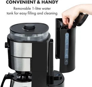 Ekspres do kawy Klarstein TK3G-Grind&Brew - Ekspresy do kawy - miniaturka - grafika 4