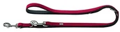 Smycze dla psów - HUNTER Hunter regulowane linką do prowadzenia Softie, ze sztucznej skóry, czerwony/czarny 47808 - miniaturka - grafika 1