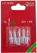 Pozostałe oświetlenie - Konstsmide 2121-053SB żarówka zamienna/ do łańcuchów świetlnych/ 24 V, 1,2 W/ 5 szt. w blistrze/ Przezroczyste wtyki 2121-053SB - miniaturka - grafika 1