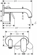 Baterie podtynkowe - Hansgrohe Vernis Blend Bateria umywalkowa podtynkowa chrom 71576000 - miniaturka - grafika 1