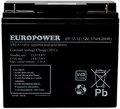 Baterie do zasilaczy awaryjnych UPS - Europower Ep 17-12 12V 17AH Agm - miniaturka - grafika 1
