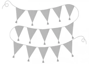 JaBaDaBaDo Girlanda ozdobna szara Jabadabado trendysmyk.pl-2764-0 - Girlandy - miniaturka - grafika 3