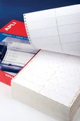 Papier do drukarek - Apli Etykiety do drukarek igłowych 88,9x36mm 1-kolumna prostokątne białe - miniaturka - grafika 1